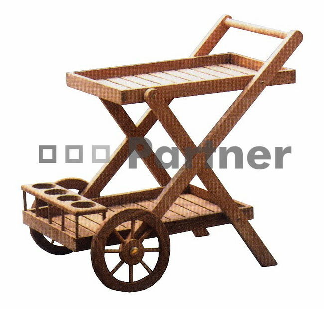 Záhradný servírovací stolík Coctail (Teak)