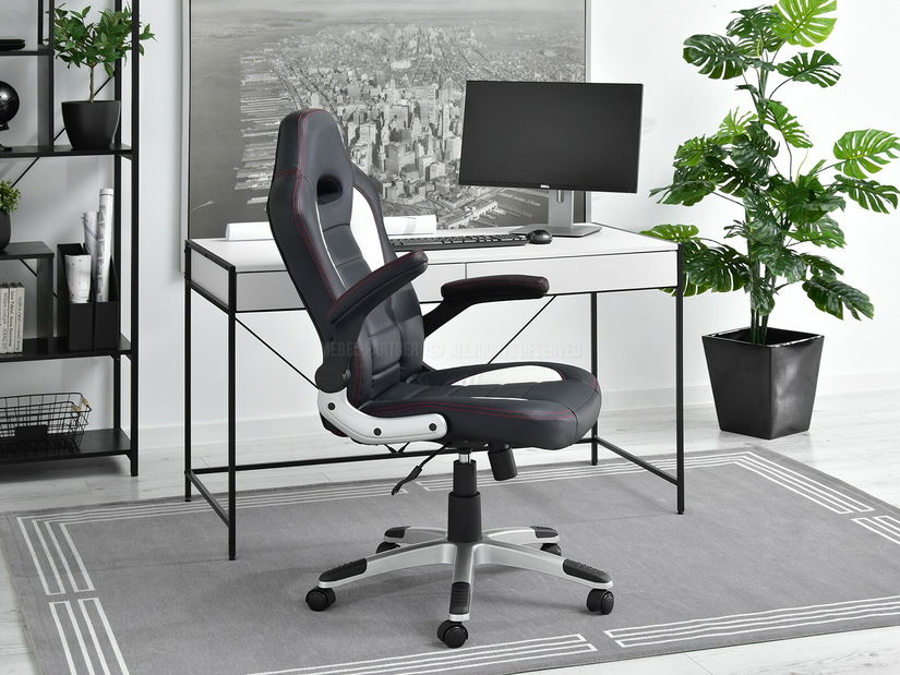 Gaming stolica Race (bijela + siva)