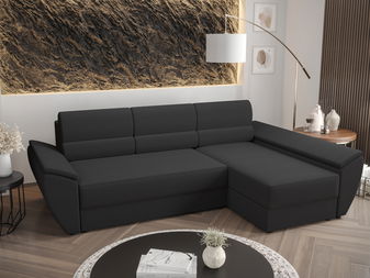 Sarok ülőgarnitúra Radiant L3 (sötétszürke) (J)