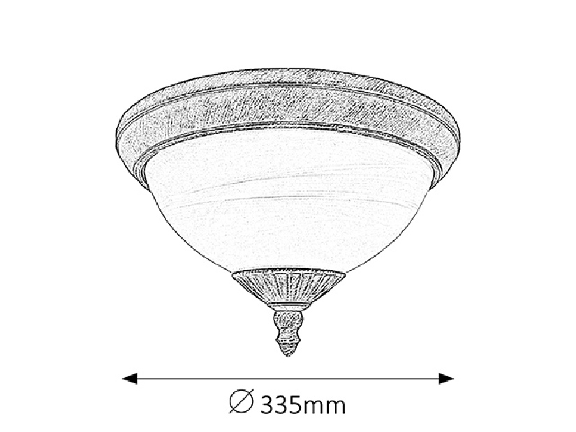 Vonkajšie svietidlo Madrid 8377 (antická zlatá + ryžové kamenné sklo)