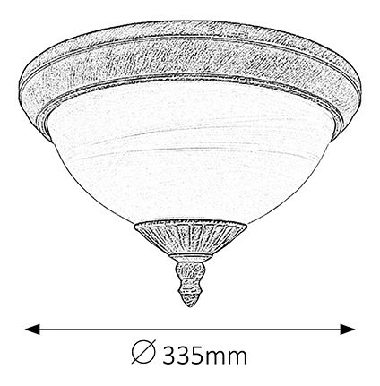 Iluminat pentru exterior Madrid 8377 (antic auriu + sticlă pietroasă)