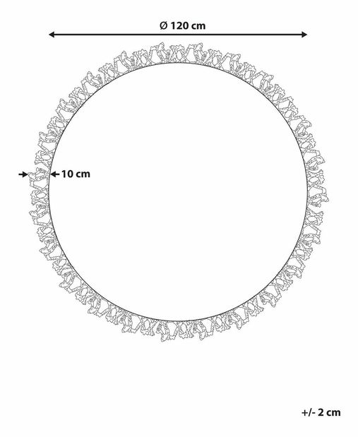 Szőnyeg ⌀ 140 cm Gesy (zöld)