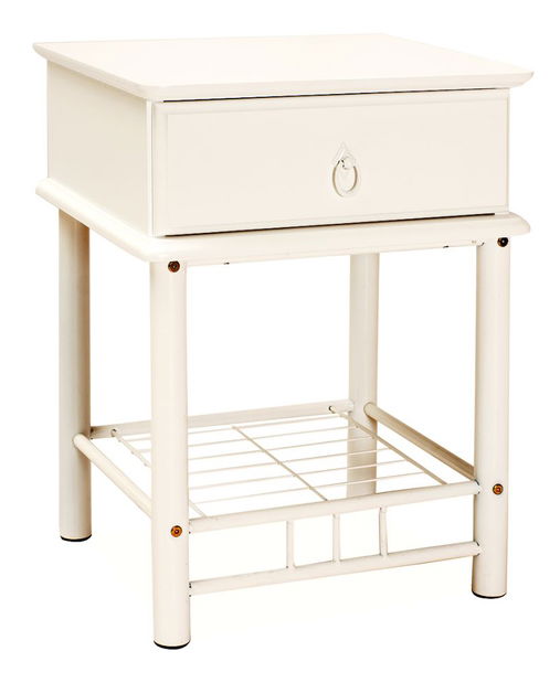 Nočný stolík Alya (biela)