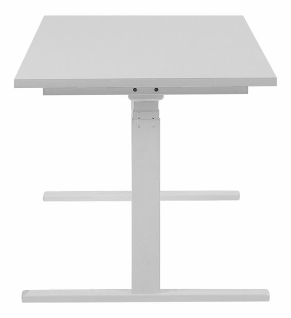 Íróasztal Upgo (fehér) (manuálisan beállítható)