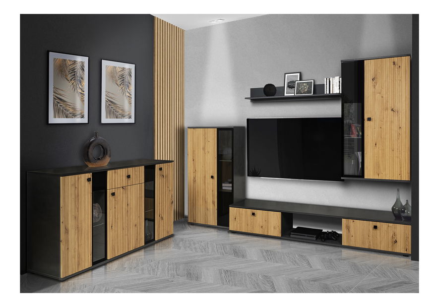 Komoda Saul (dub artisan + matera) (bez osvetlenia)