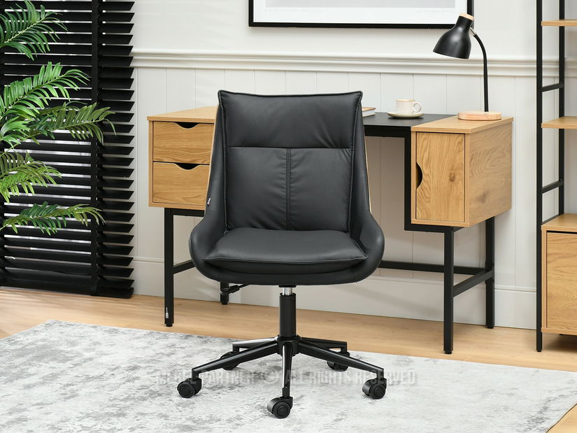 Irodai fotel Leoss (fekete)
