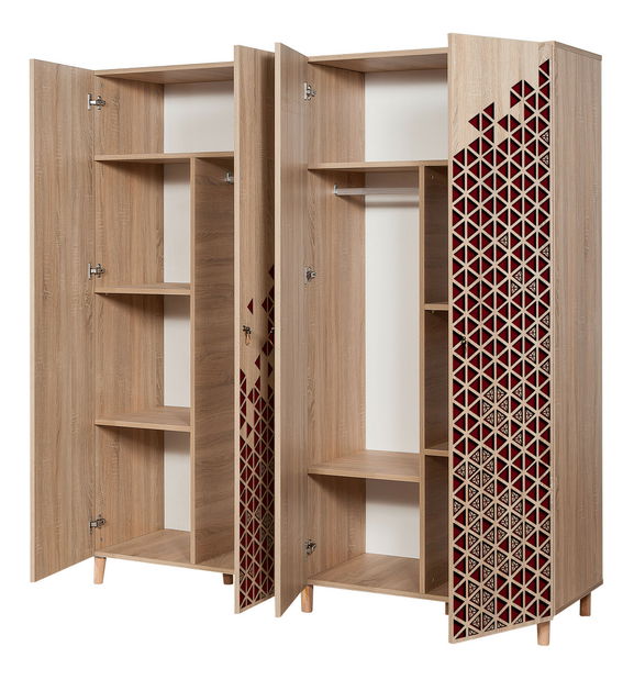 Ormar za garderobu Iris 122 (hrast sonoma)