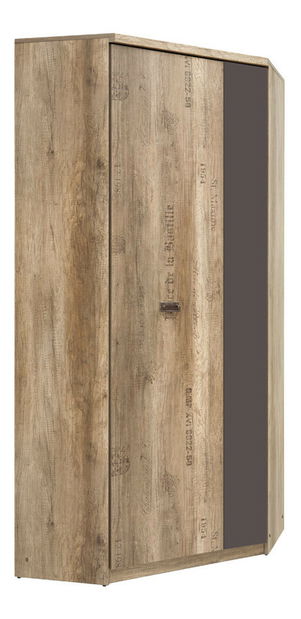 Rohová šatníková skriňa BRW Malcolm SZFN2D 