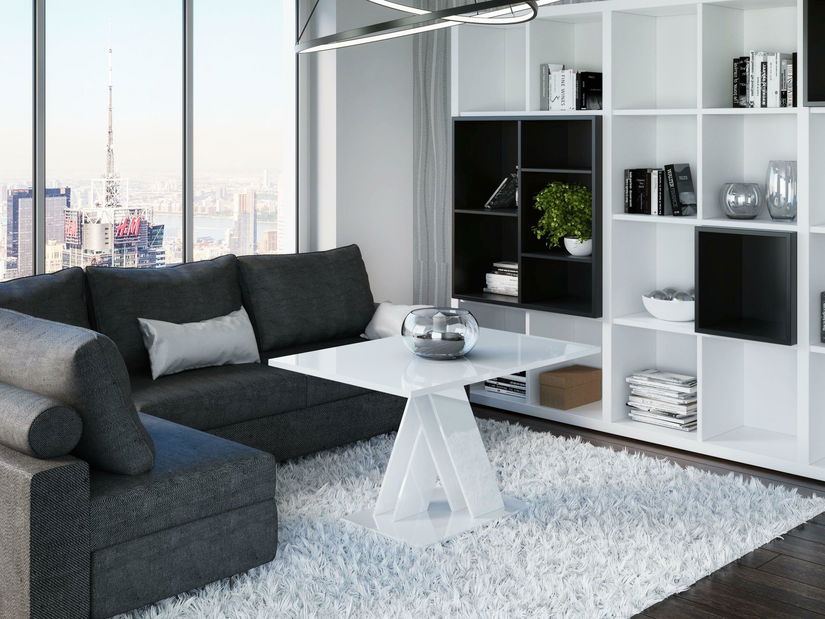 Stolić za kavu Barax Mini (bijeli sjaj)