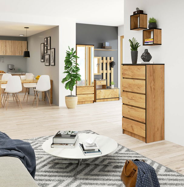 Komoda Kalista V (hrast craft)