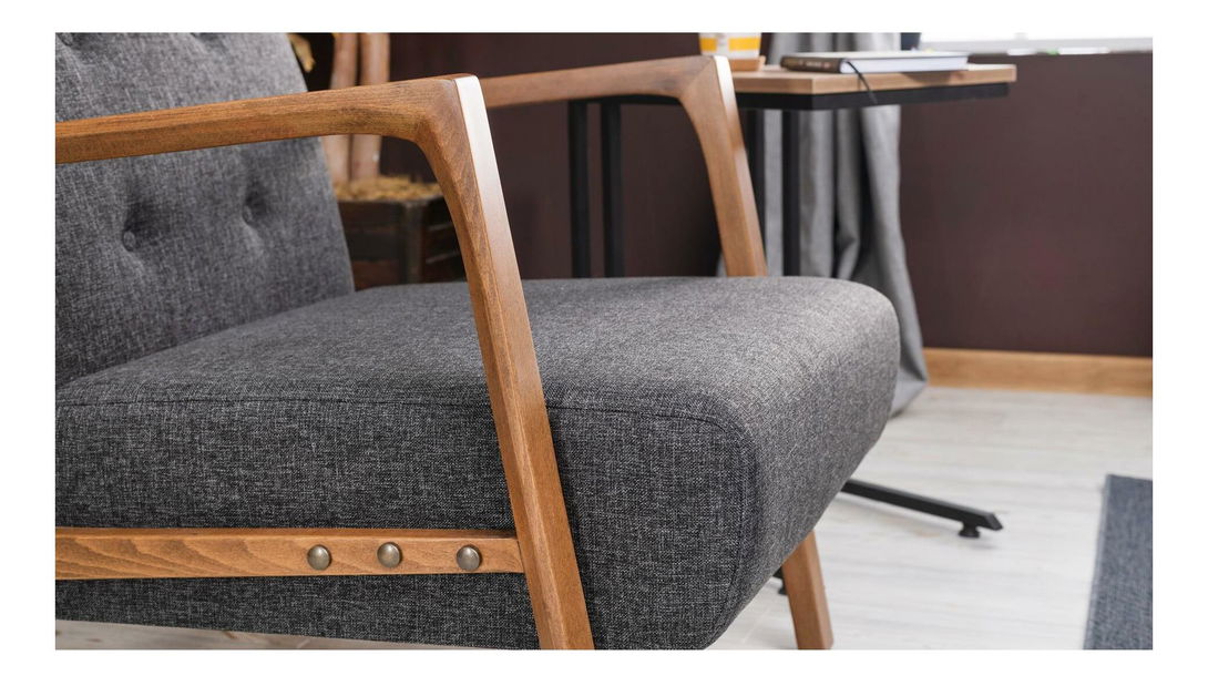 Kreslo Kramer K (tmavosivá)