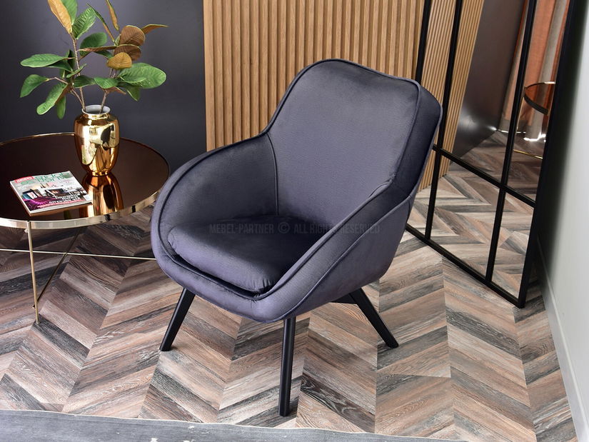 Relax fotel Merch (grafit + fekete)