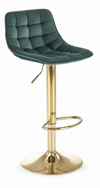 Bárszék Harriet (sötétzöld + arany)