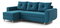 Rohová sedacia súprava Eugenie (L) (tyrkysová)