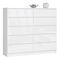 Komód Keanu V (fehér + fényes fehér)