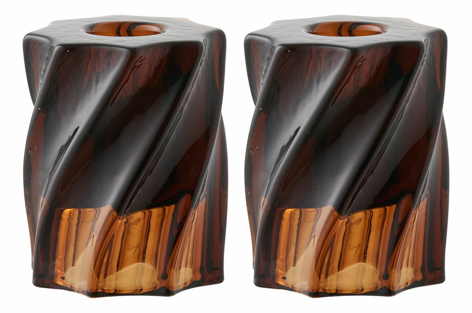 Svietnik 2 ks Csaloria 19 (tmavohnedá)