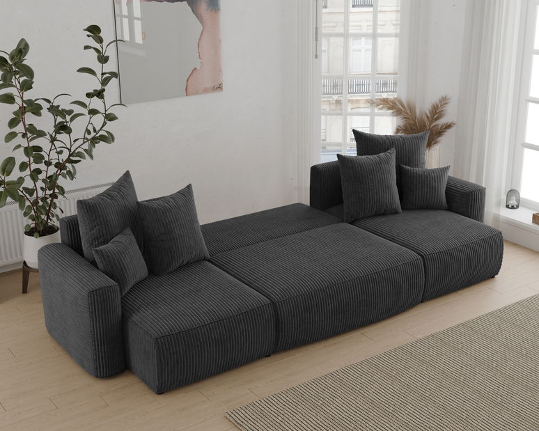 Kutna garnitura Denia U (crna)