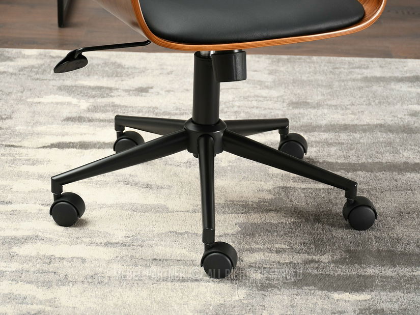 Fotoliu Enrique (nuc închis + negru)