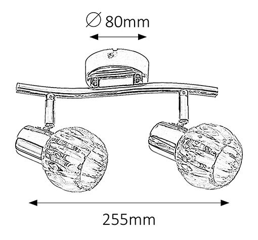 Spot LED Lauren 6092 (crom)