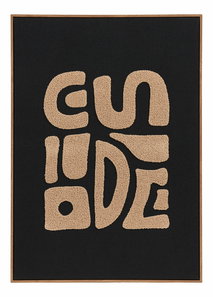 Decorațiune de perete cu fire matlasate Tranora (natural)