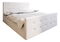 Franciaágy  Boxspring 200 cm Milagros 1 (bézs) (matraccal és tárolóhellyel)