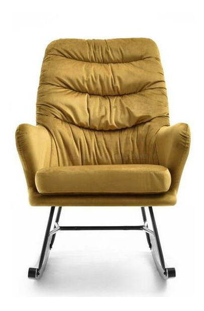 Fotelja Lusil (zlatna + crna)