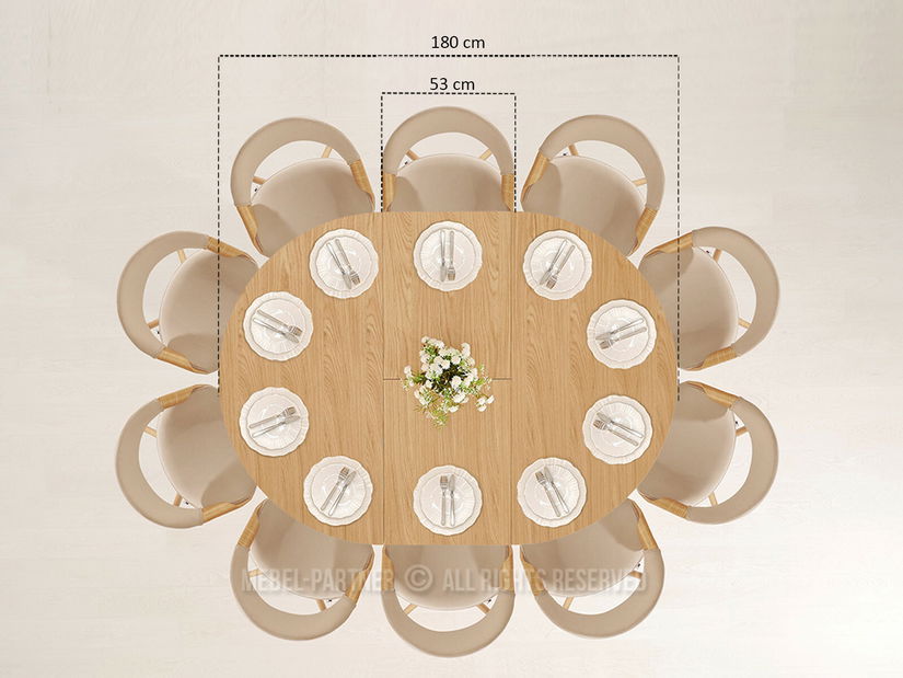 Masă sufragerie Conjuntos (stejar)