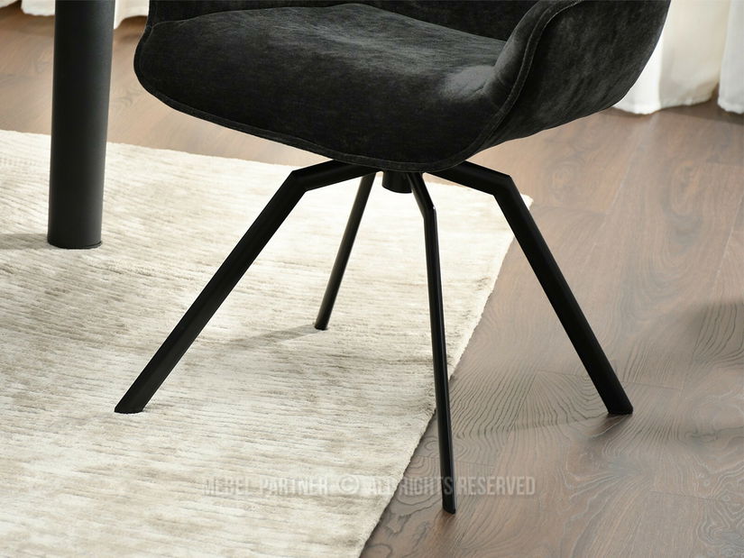 Scaun sufragerie Lowie (negru)