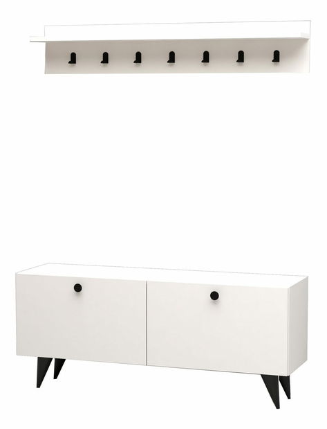 Predsieňová zostava Rumal (biela)