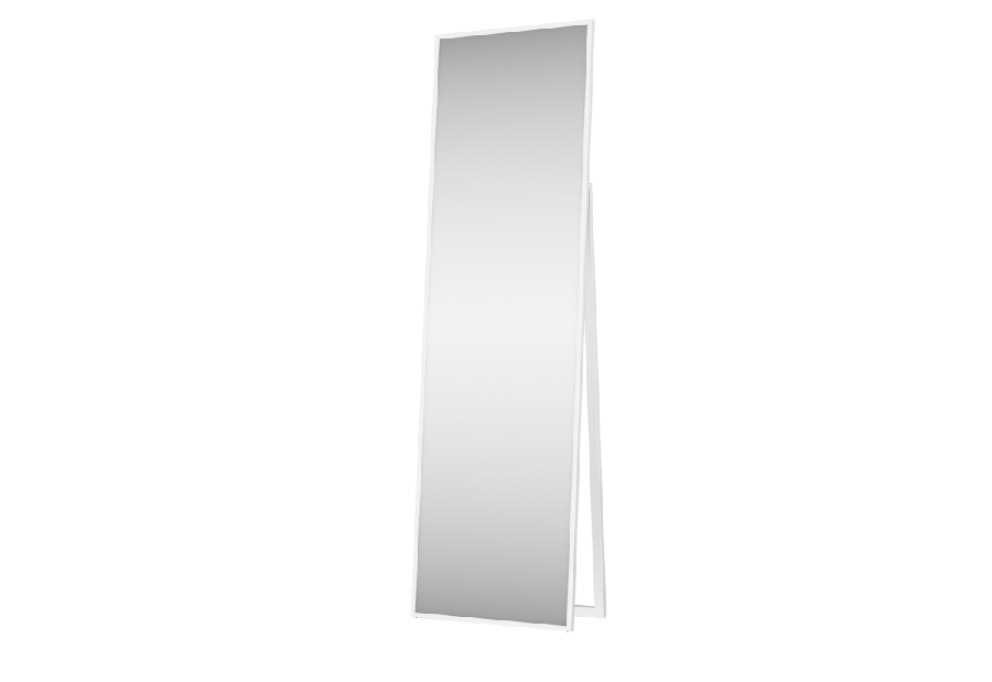 Stojanové zrkadlo Vella (biela) *výpredaj