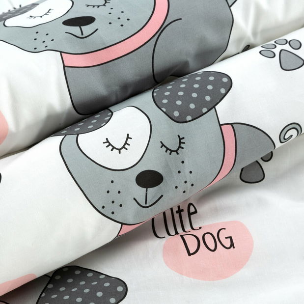 Lenjerie pat Kide 07 (gri) (1x 140x200 cm, 1x 70x80 cm) (1 buc)