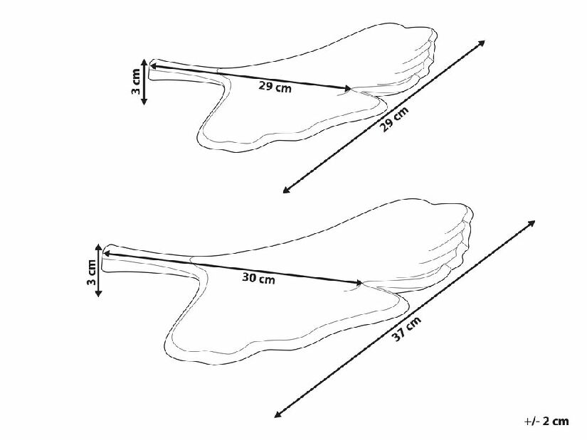 Set 2 buc Tave Palza (auriu)