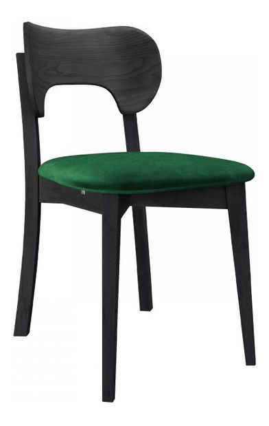 Jedálenská stolička KD 64 (čierna + smaragdová) 