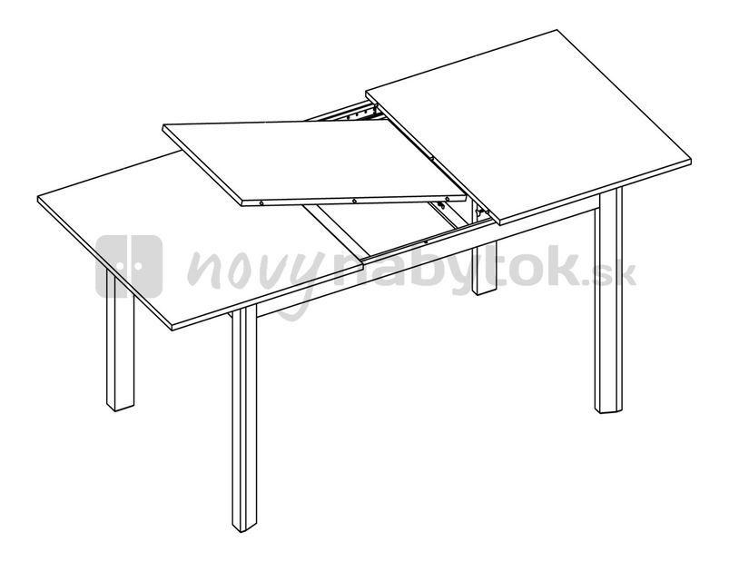 Jedálenský stôl BRW Rabesca STO140 (pre 6 až 8 osôb)
