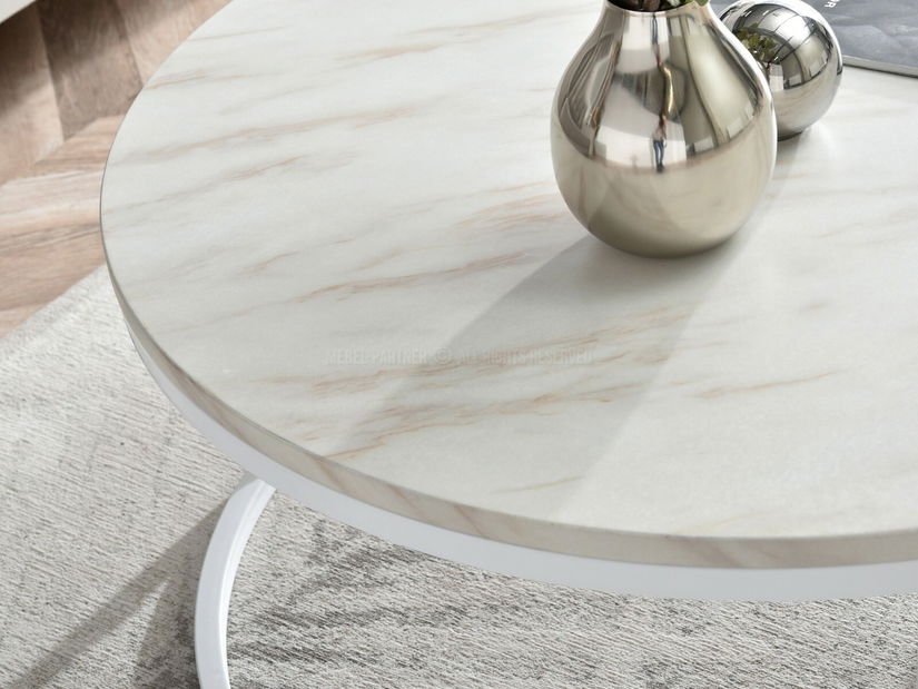 Konferenčný stolík Kolja Stolik Xl (béžová + biela)