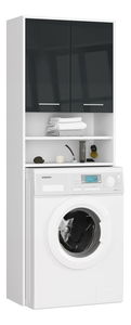 Ormarić za perilicu rublja Farid tip5 (bijela + grafit sjaj)