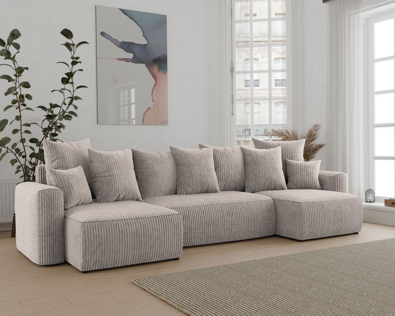 Kutna garnitura Denia U (svijetlosmeđa)