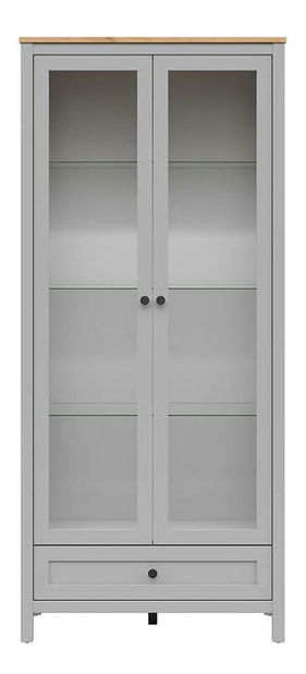 Vitrina Salga 10 (arktik siva + hrast artisan) 