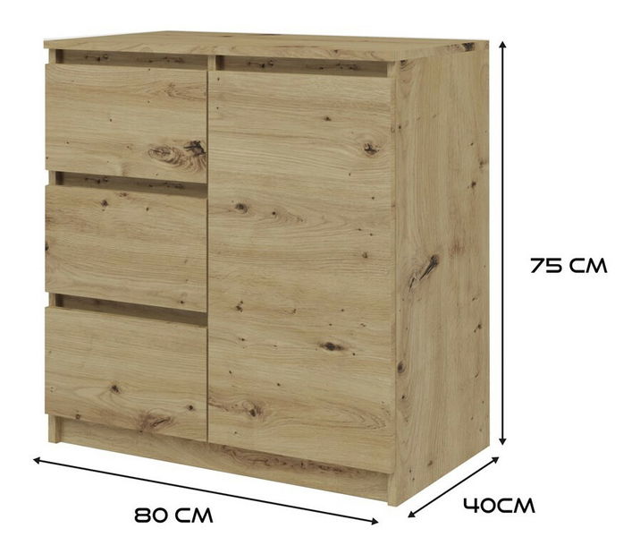 Comodă Musecalo 12 (stejar artisan)