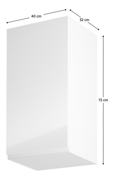 Felső konyhaszekrény G40 Aurellia (fehér + fényes fehér) (B)