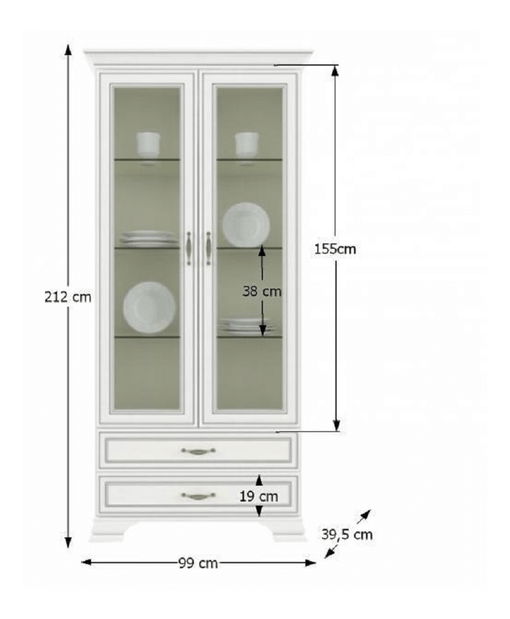 Vitrina Tanya Tip 03 2W2S 