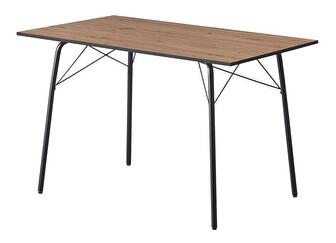 Blagovaonski stol 120 MALAK (hrast artisan + crna) (za 4 osobe)