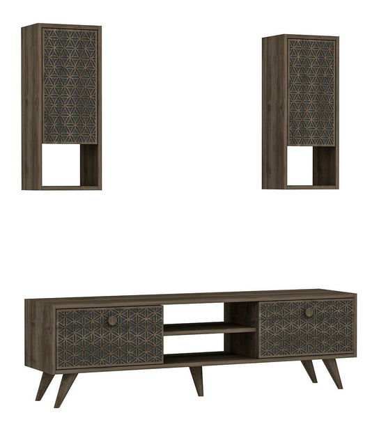 Nappali fal Lavuto 3 (dió + antracit) 