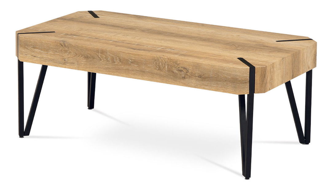 Stolić za kavu Anwen-241-OAK2 (hrast + crna)