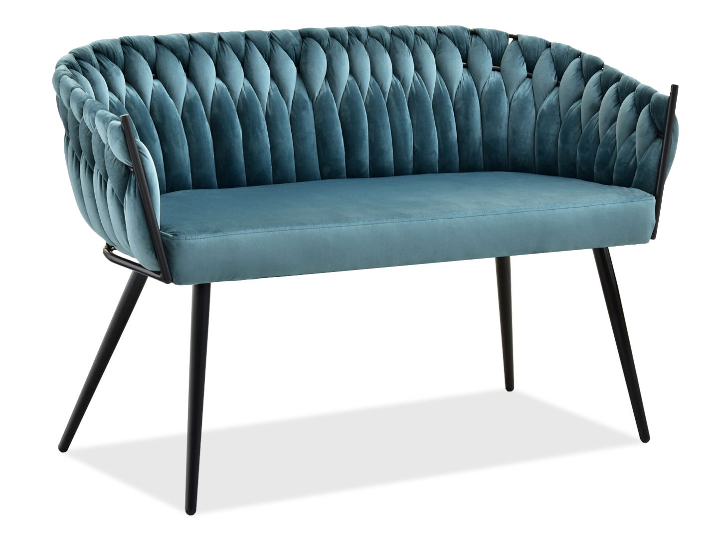 Kétszemélyes kanapé Radio (fekete)