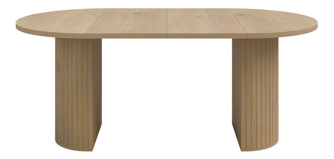 Rozkladací jedálenský stôl Ovalina (dub)