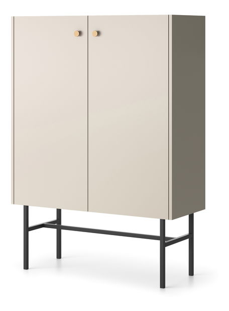 Dulap Desanta 2D (bej + negru)