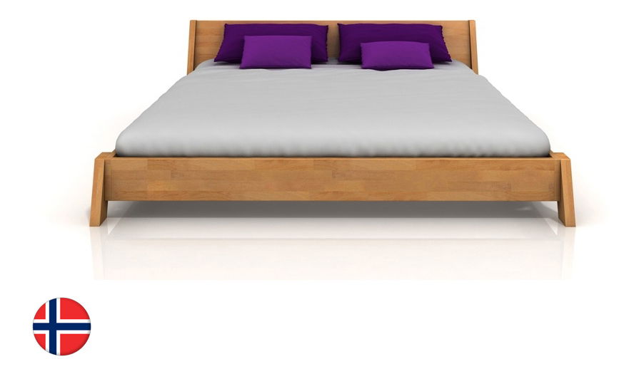Manželská posteľ 160 cm Naturlig Skjolden (buk) (s roštom)