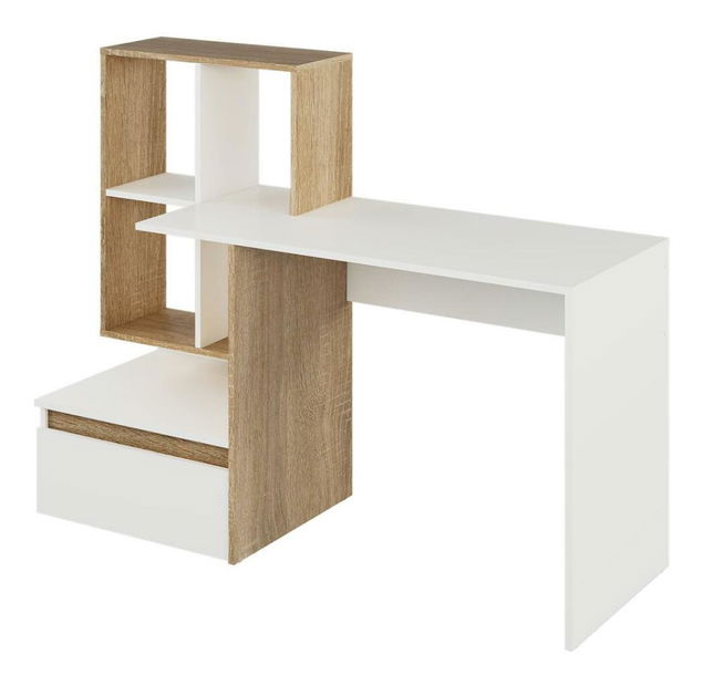 PC stolík Eugenika (biela + dub sonoma)