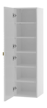 Set mobilier baie Madrealla I (Alb + lucios Alb + auriu) 